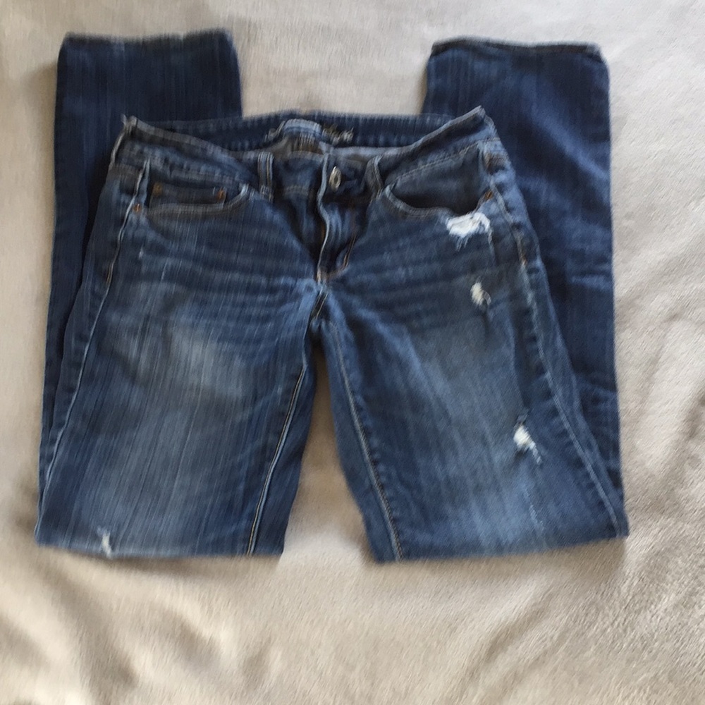 American eagle distressed jeans straight leg